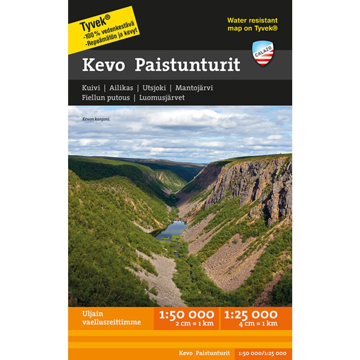 Calazo Kevo Paistunturit tunturikartta 1:50 000+1:25 000   verkkokauppa