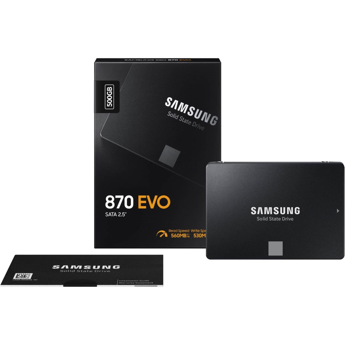Samsung ssd levy 870 evo 2.5 500gb 560 530 mb s sata 600