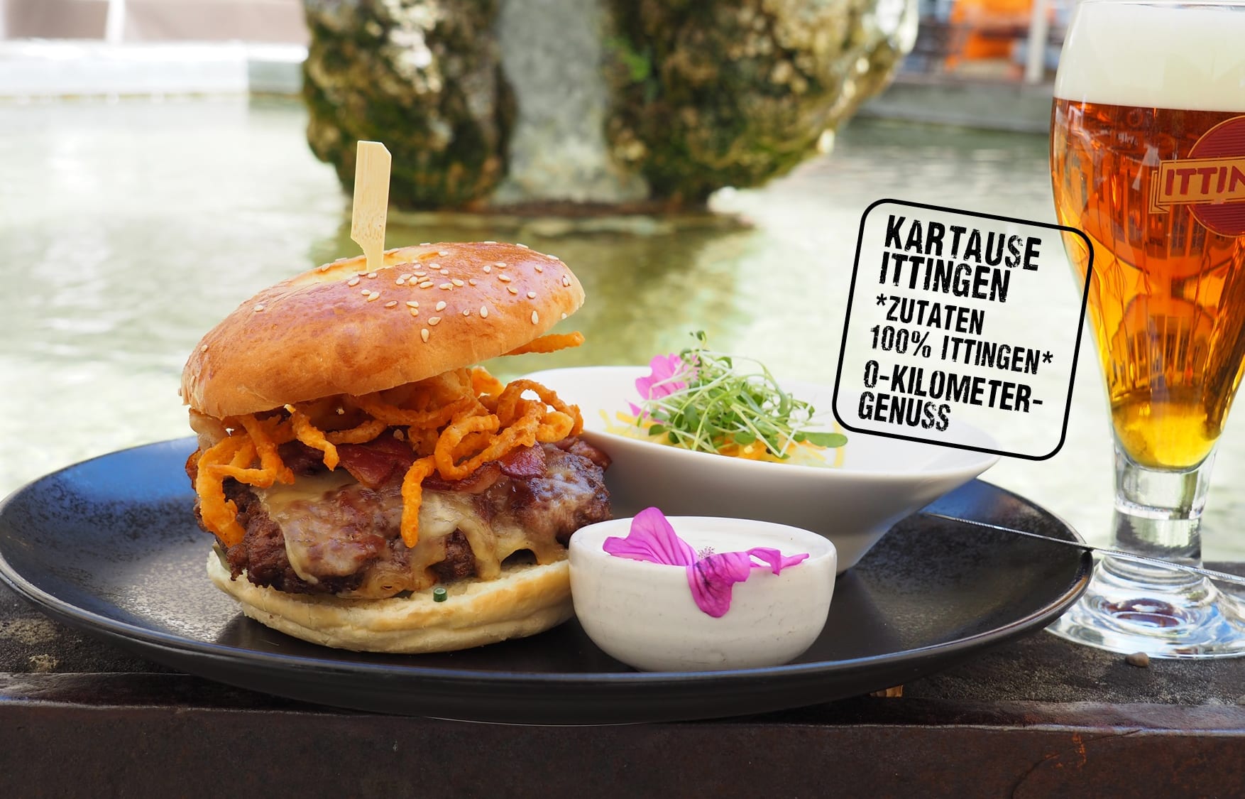 0km Burger mit 100% Zutaten aus der Kartause Ittingen