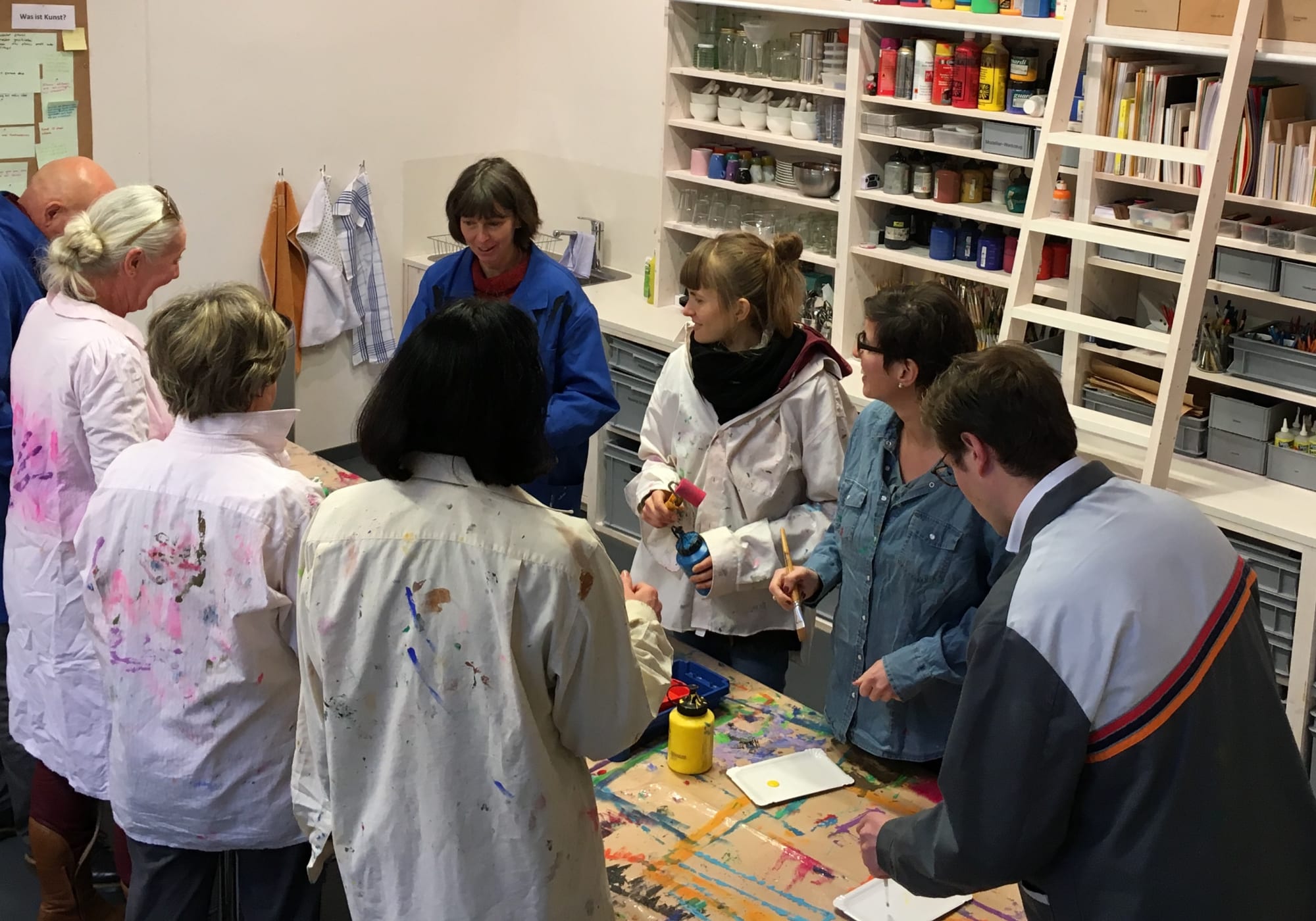 Teilnehmende am Kreativ-Workshop