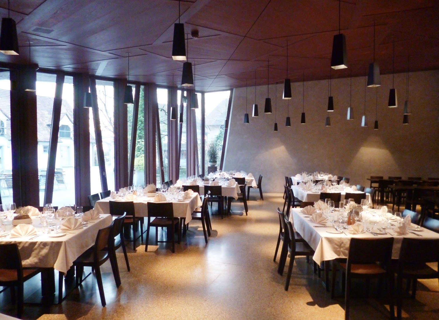 Bankett mit Blocktischen in der Pfisterei