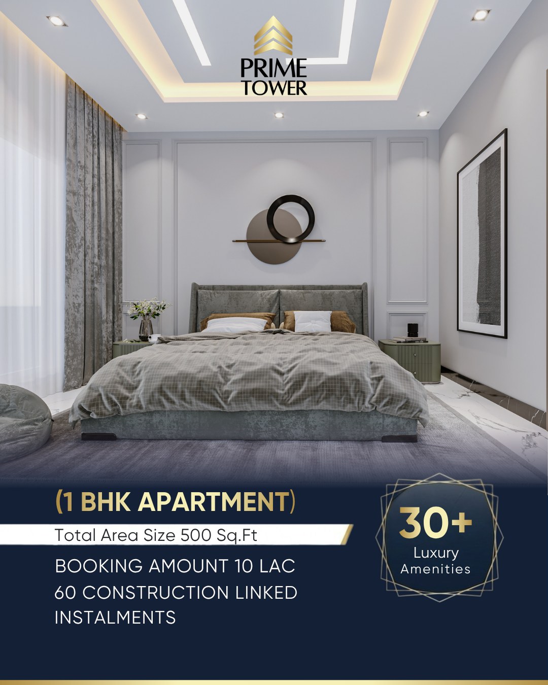 1 Bed Apartment for sale in Bahria Town Lahore (2nd Floor)