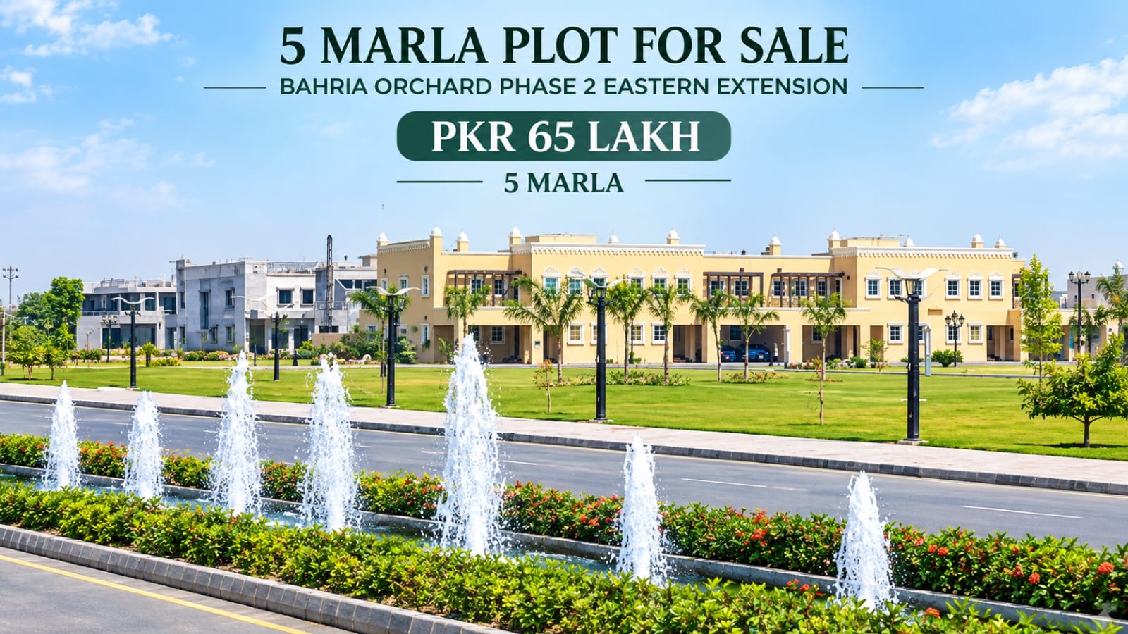 5 Marla Plot for Sale in Bahria Orchard Phase 2 Eastern Extension