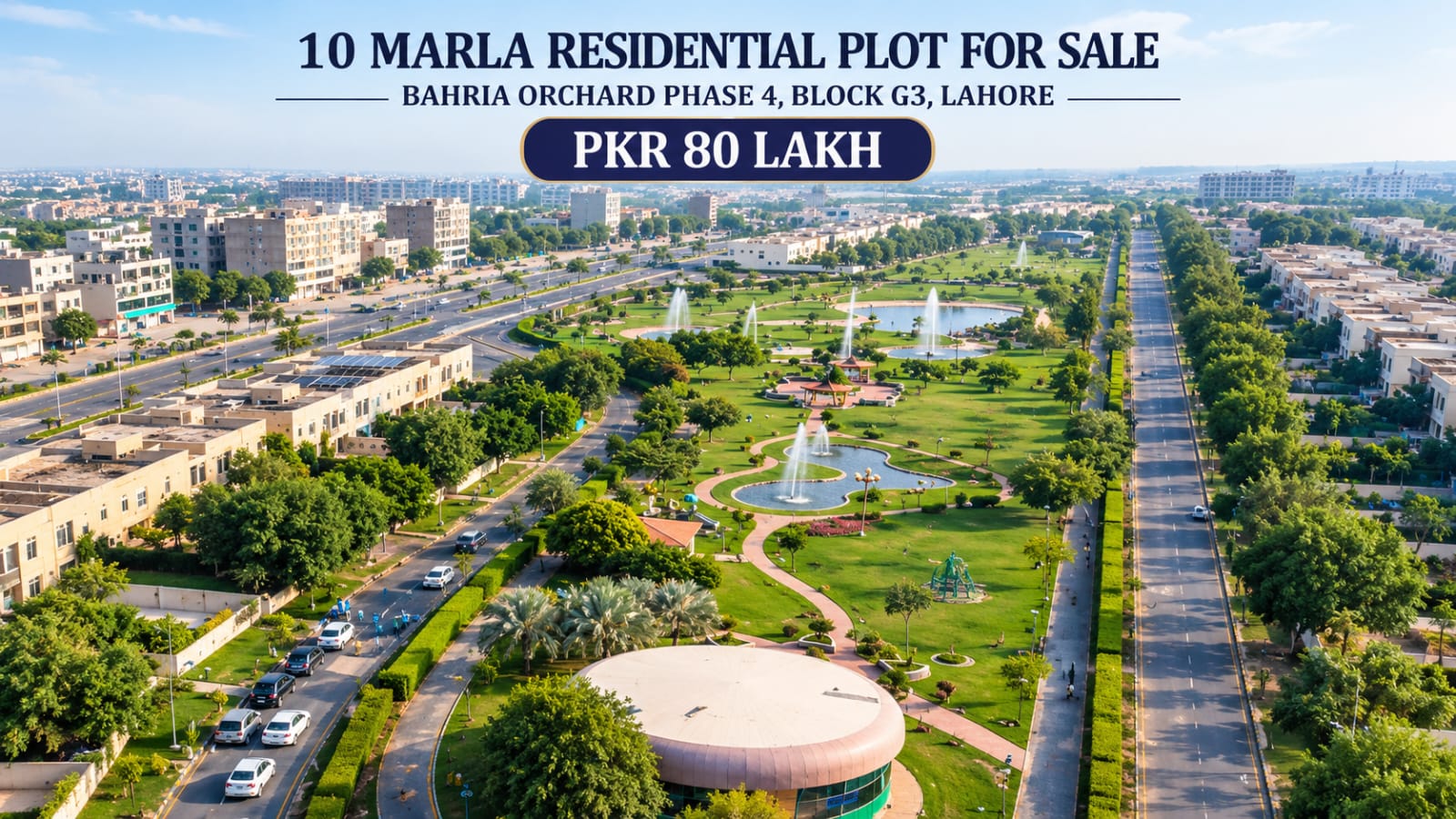 10 Marla Residential Plot for Sale in Bahria Orchard Phase 4 G3