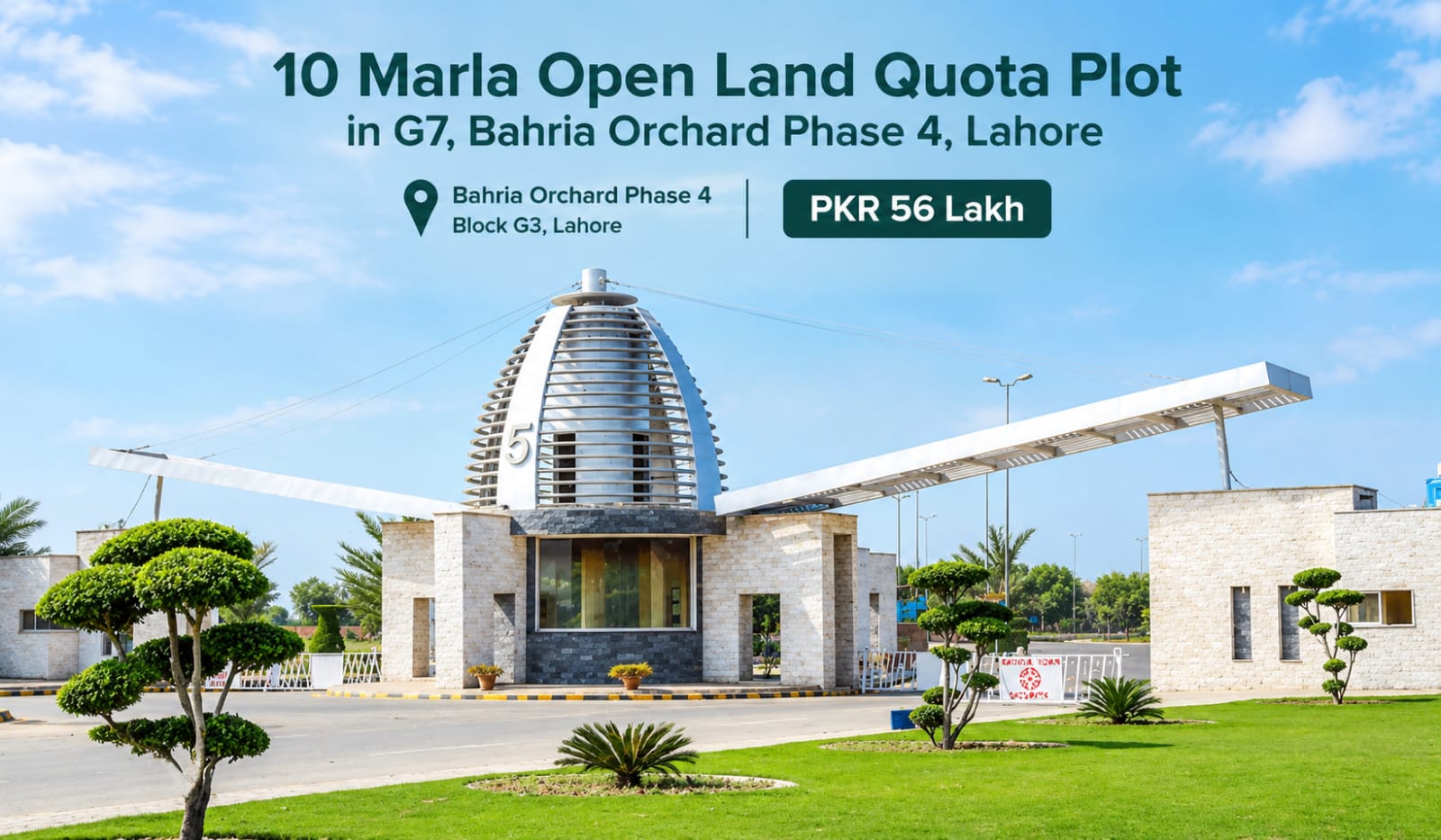 10 Marla Open Land Quota Plot in G7, Bahria Orchard Phase 4, Lahore