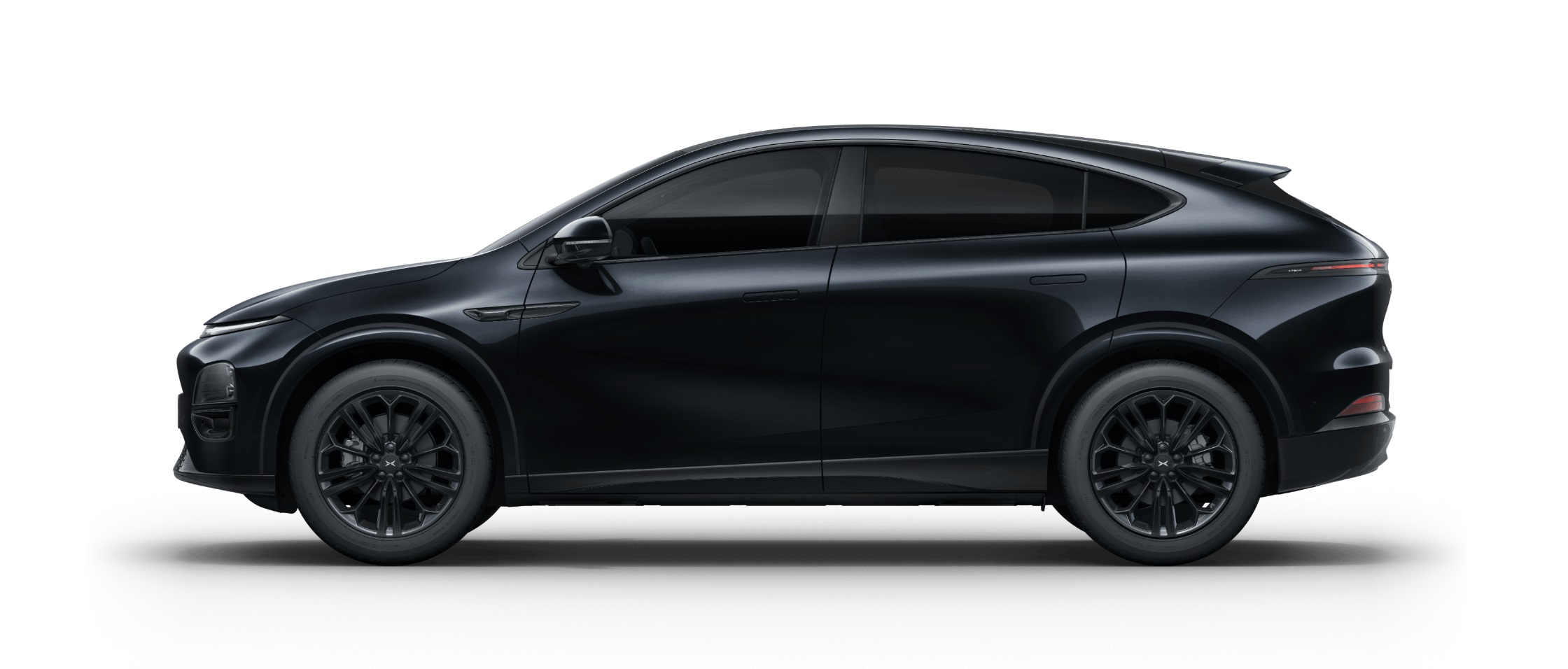 XPENG G6 electric SUV in ceramic white studio shot