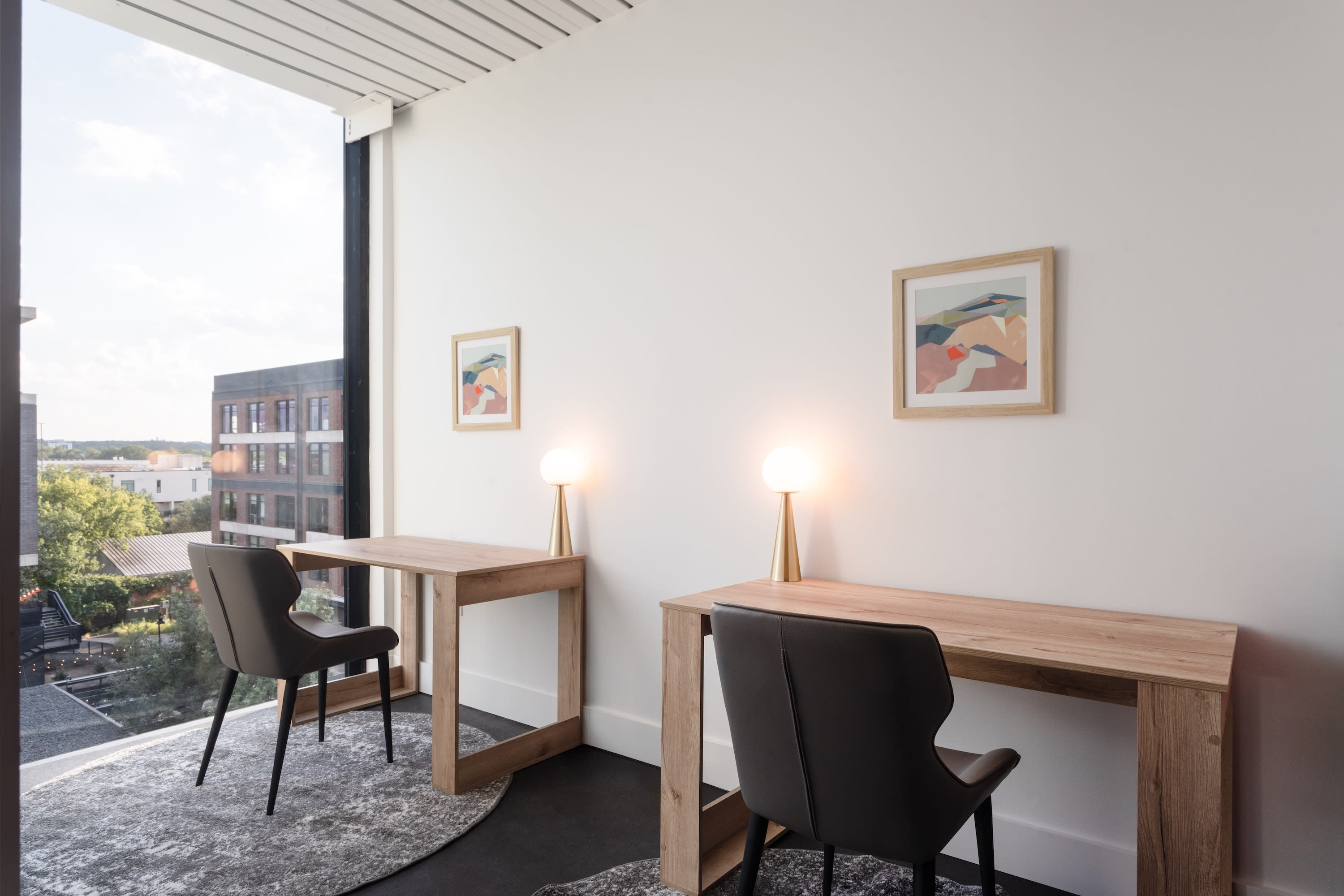 A shared workspace at Studio Haus East 6th Austin.