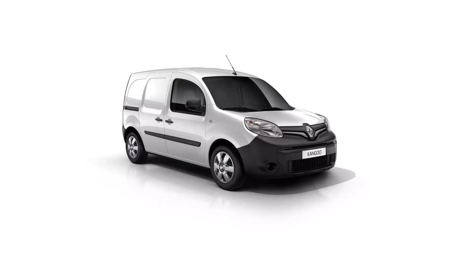 Renault Kangoo på hvid baggrund