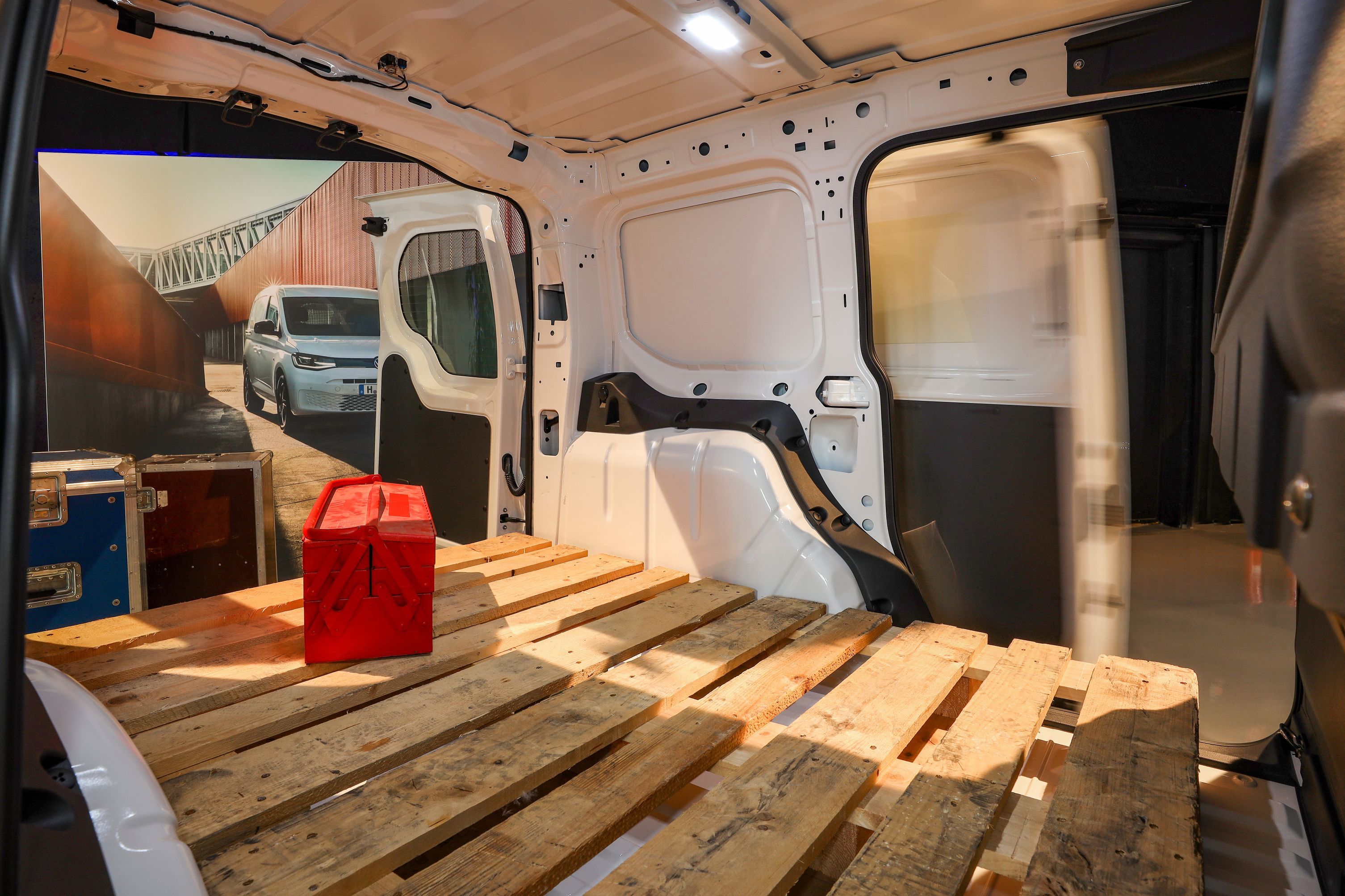 VW Caddy Varerum indefra