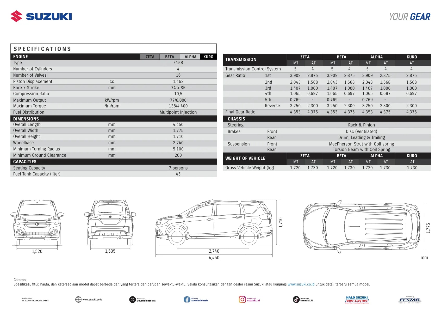 Suzuki New XL7 Hybrid page 18