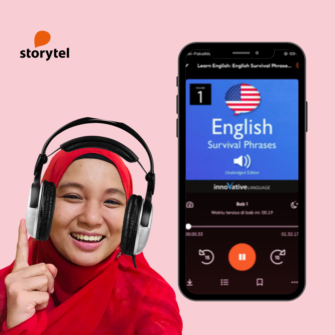 storytel aplikasi audiobook untuk media belajar bahasa inggris