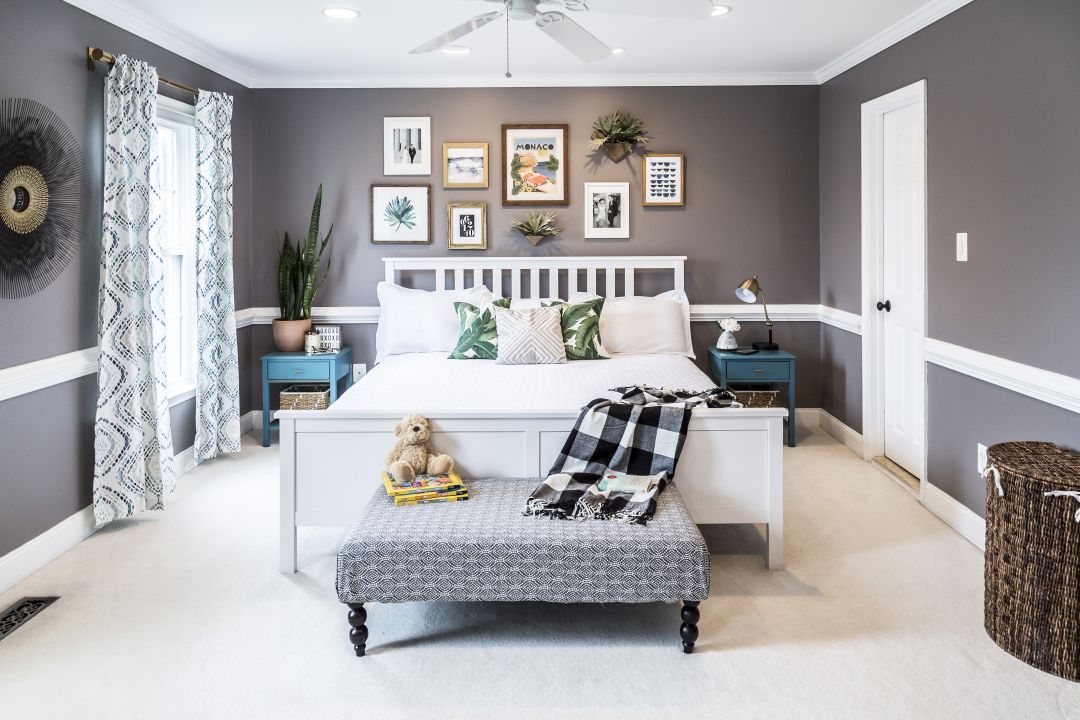 modern boho master bedroom 2