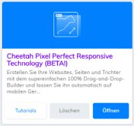 Probieren Sie die Beta-Version des Builderall Cheetah-Sitebuilders aus!