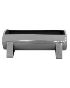 Metal flower planter GALVANISE 15X30CM
