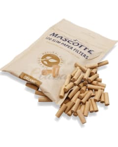 MASCOTTE FILTERS UNBLEACHED EX-LONG SLIM 6mm x120 ORGANIC