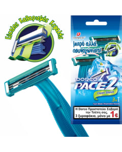 DORCO PACE -2 λεπίδες 3τεμάχια