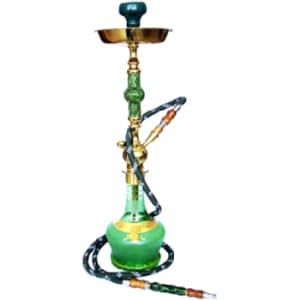 NARGILEH BOHEMIAN GLASS GREEN