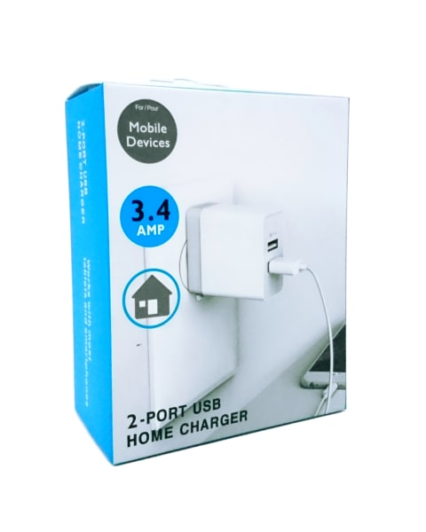 2 PORT USB CHARGER 062UKL 5V - 3.4A