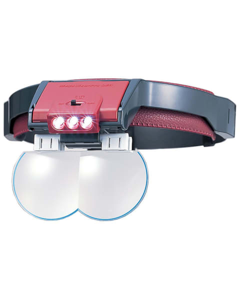 TERASAKI Μεγεθυντικός Φακός Κεφαλής με LED, Ιδανικός για Τεχνίτες όπως Ηλεκτρολόγους, Ηλεκτρονικούς
