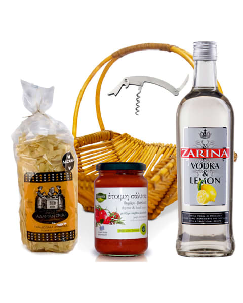 BASKET MEDIUM WOODEN 05 - BASKET WOODEN - GIFT SET