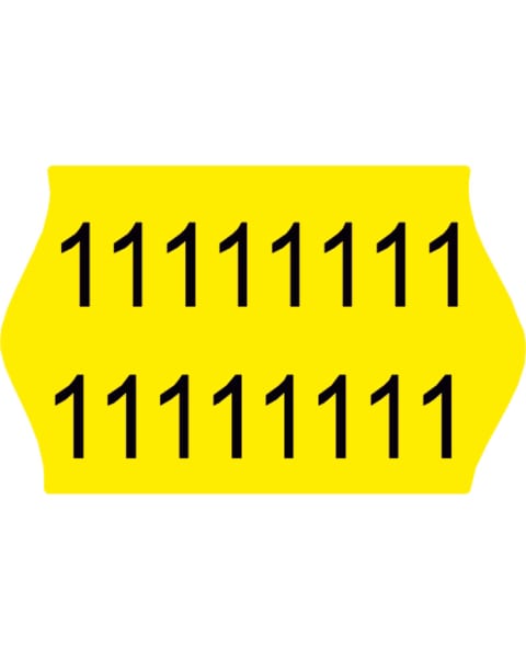 LABELS S16 YELL/FL BLITZ 26x16
