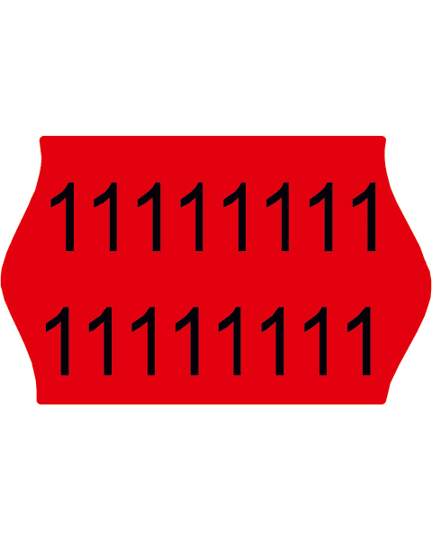LABELS S16 RED FLUO BLITZ26x16