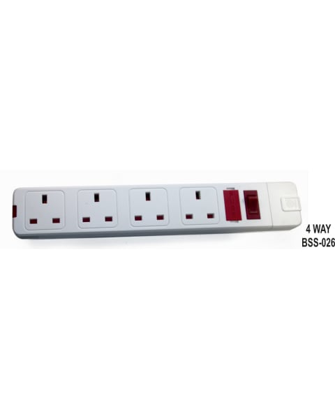 GK POWER SOCKET (407) 4WAY BSS017 NO WIRE