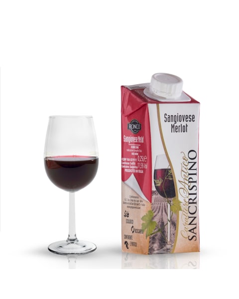 Κόκκινο Κρασί Sangiovese, Merlot σε Συσκευασία Tetrapak 250 ml
