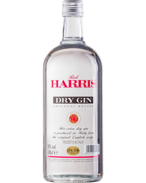 ΚΟΚΚΙΝΟ HARRIS DRY GIN 1000ml 38%vol                     