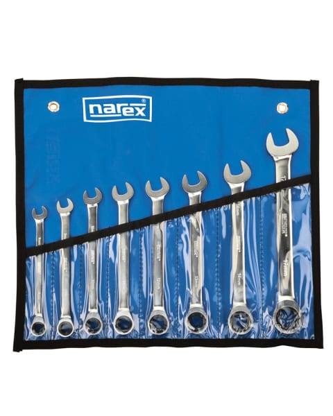 ΣΕΤ 8 Επαγγελματικά Γερμανικά Κλειδιά Μικτού Τύπου με Καστάνια