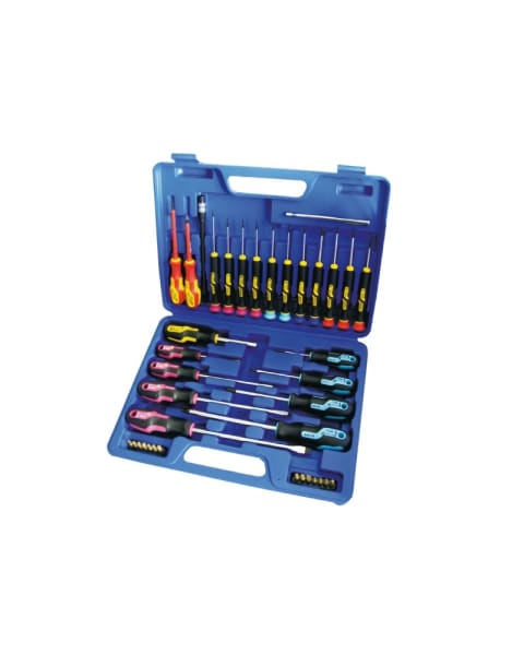 NAREX (139) 862104 Screwdriver set in plastic case, S LINE PROFI,(39 pcs)