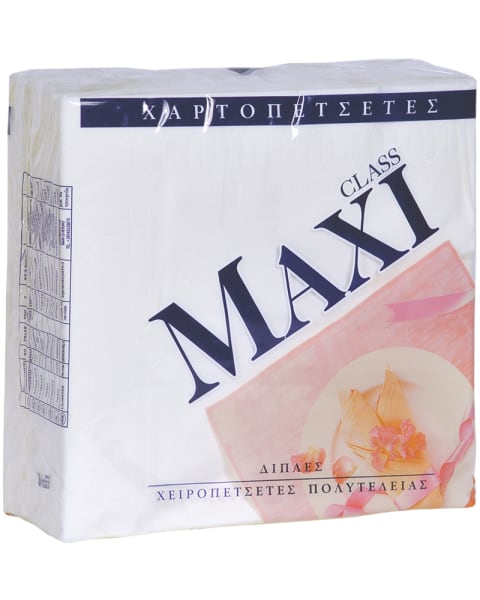 MAXI ΧΑΡΤΟΠΕΤΣΕΤΕΣ ΠΟΛΥΤΕΛΕΙΑΣ 38X38cm 80ΤΜΧ