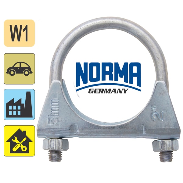 Norma Pipe Clamp M8-M8 57