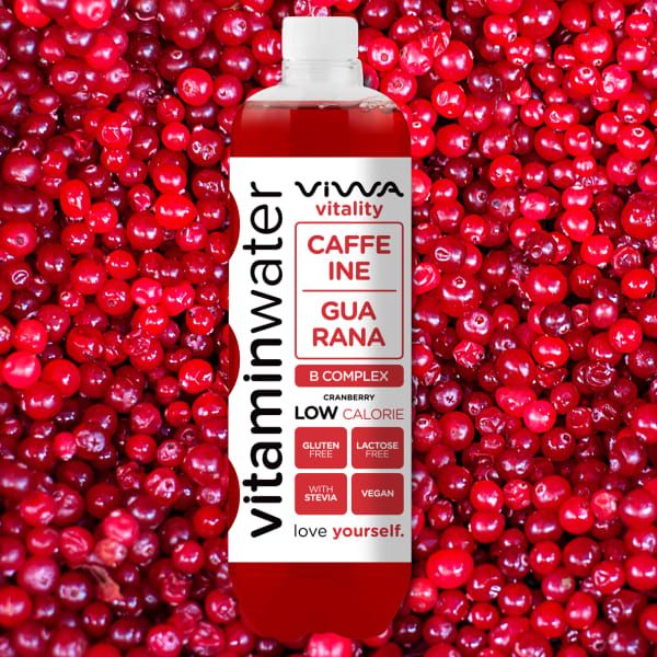 VIWA VITAMIN WATER VITALITY CRANBERRY 0.6L