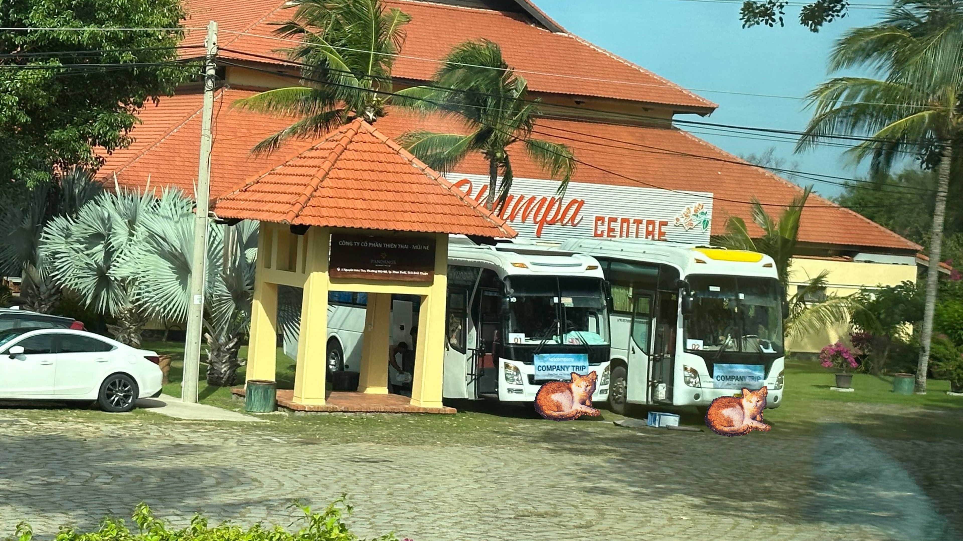 Hình như công ty mình đi tầm 5 xe