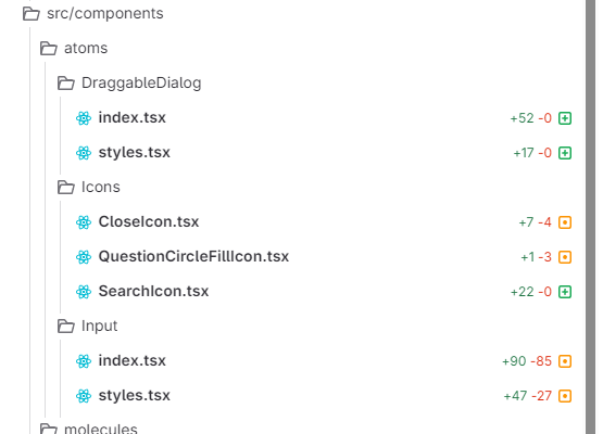 The old duplicate "draggableDialog" folder now is gone.