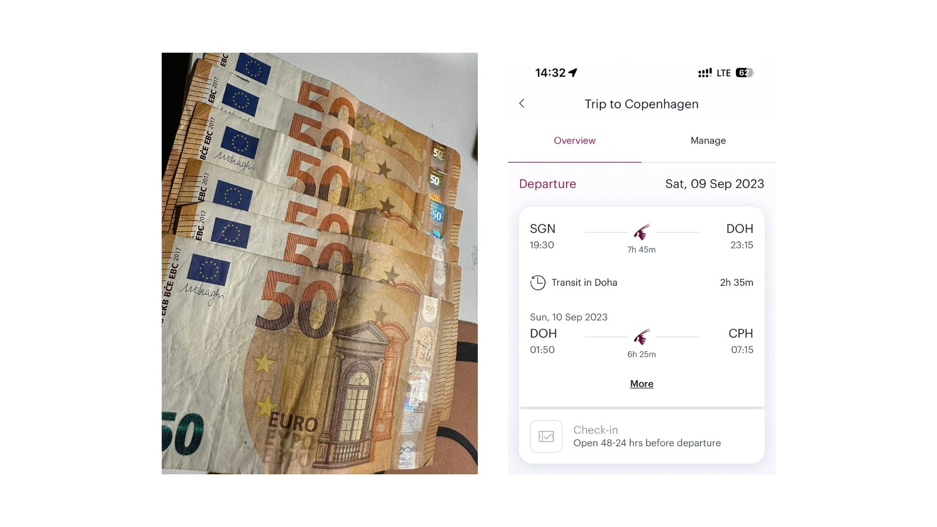 Đổi Euro và Thông tin chuyến bay trên ứng dụng