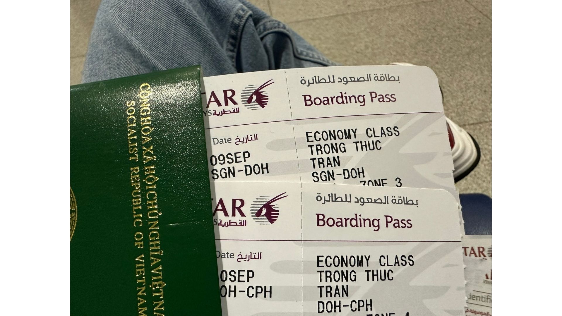 Vé máy bay chuyến từ Sài Gòn tới Doha