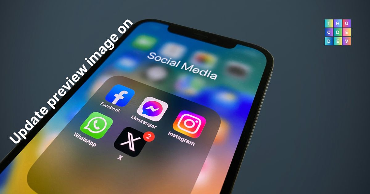 Update preview image when sharing URLs on social media