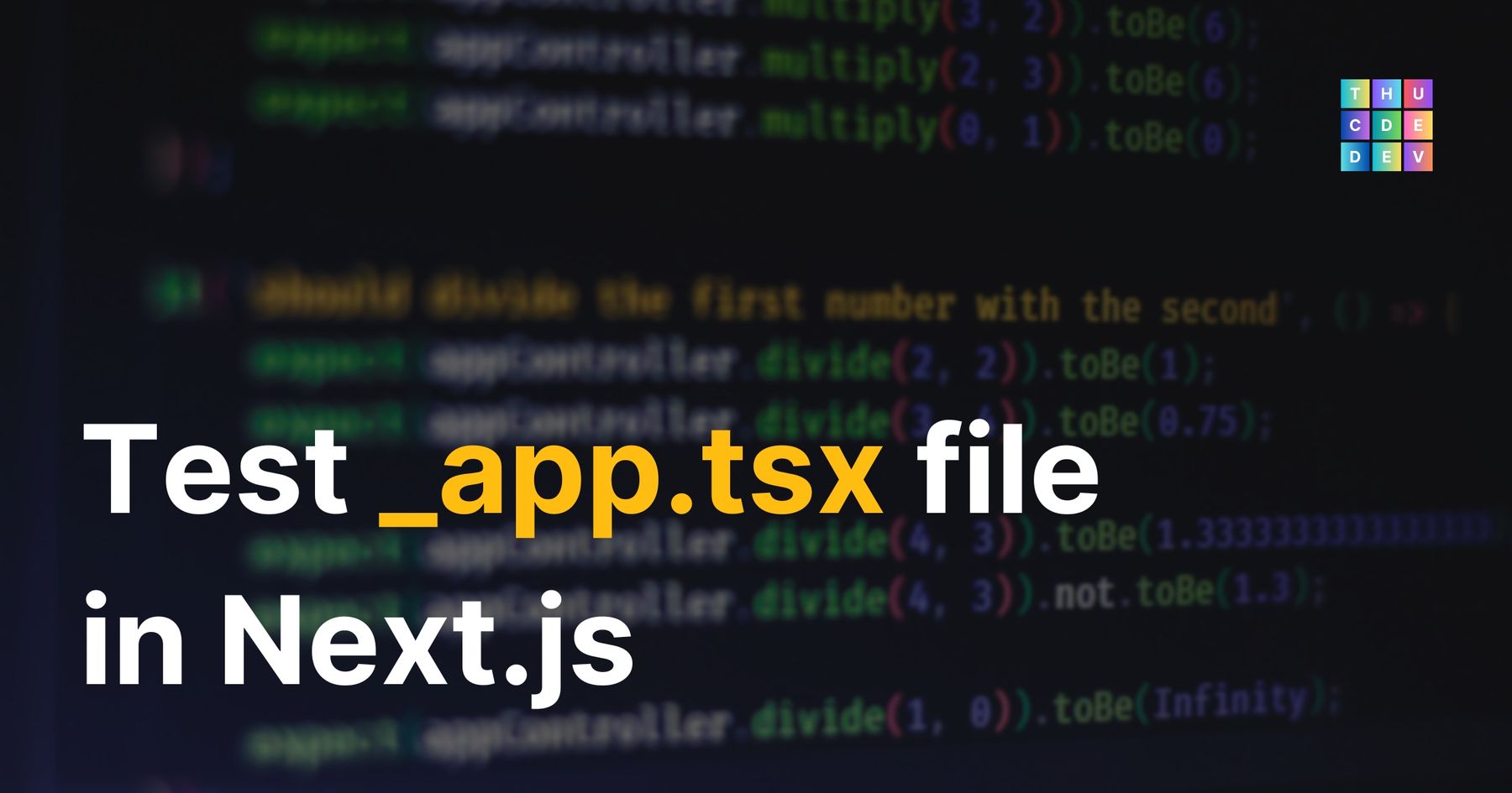 Test _app.tsx file in Next.js