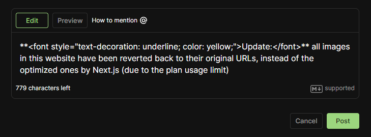 An example of a markdown editor