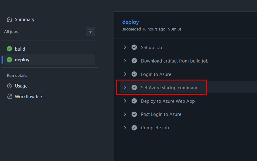 The step you added should be visible in the deploy log on GitHub The step you added should be visible in the deploy log on GitHub