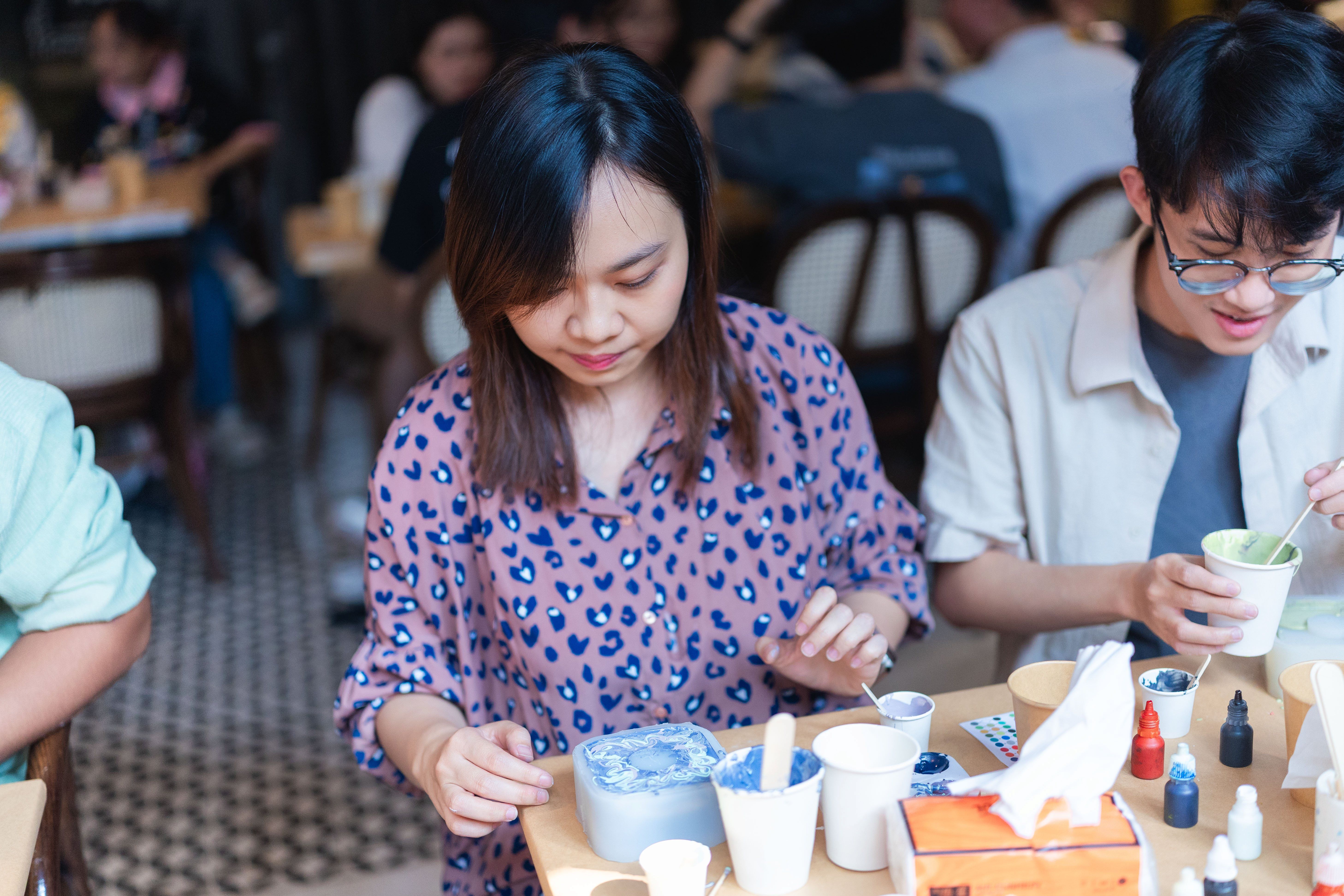 Chị Hương làm một hồi ra sản phẩm đẹp lắm