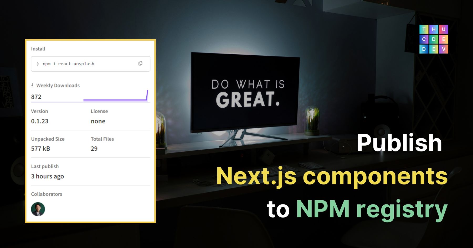 How to publish Next.js components to NPM