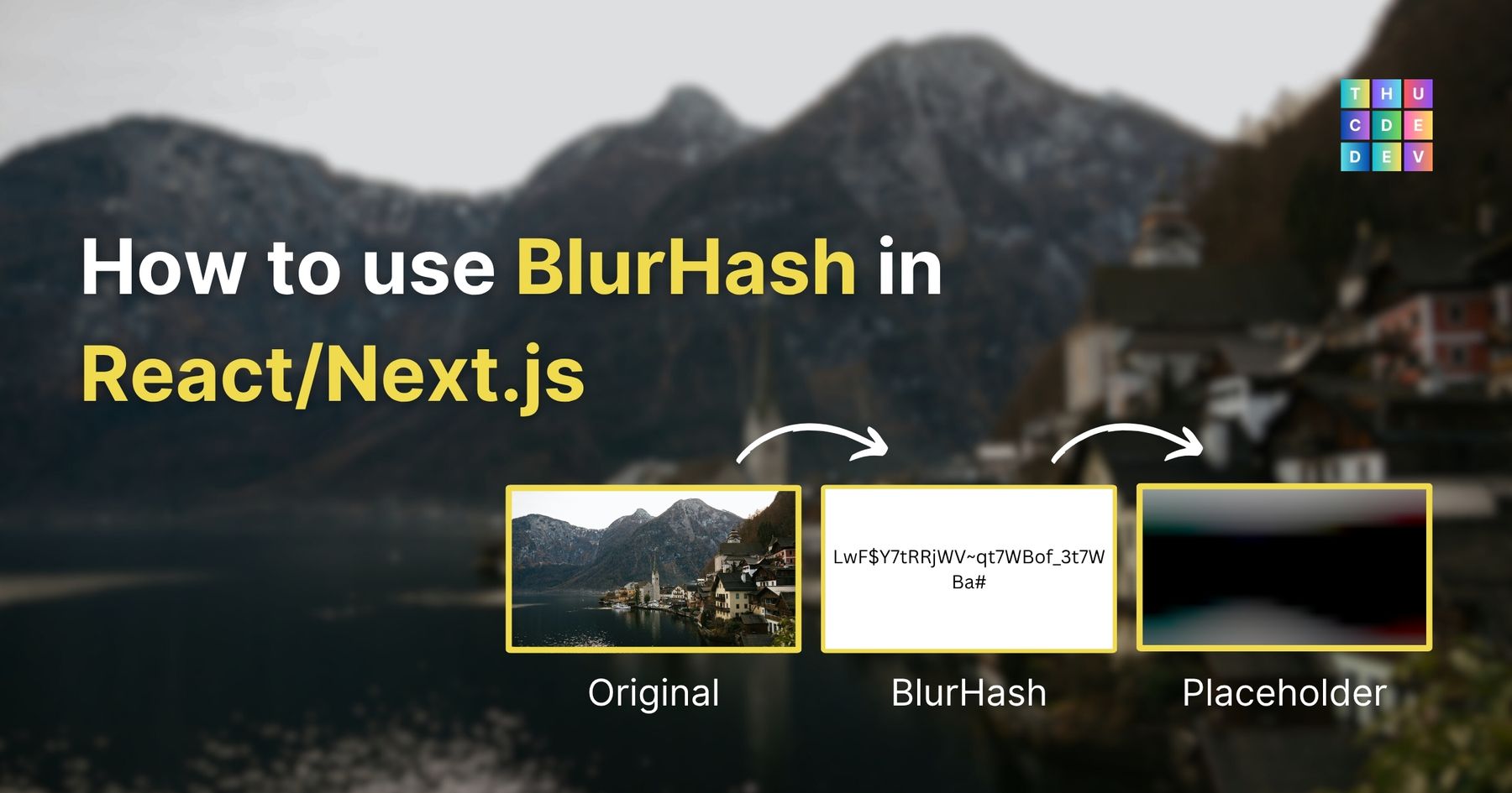 How to use BlurHash strings in React, Next.js