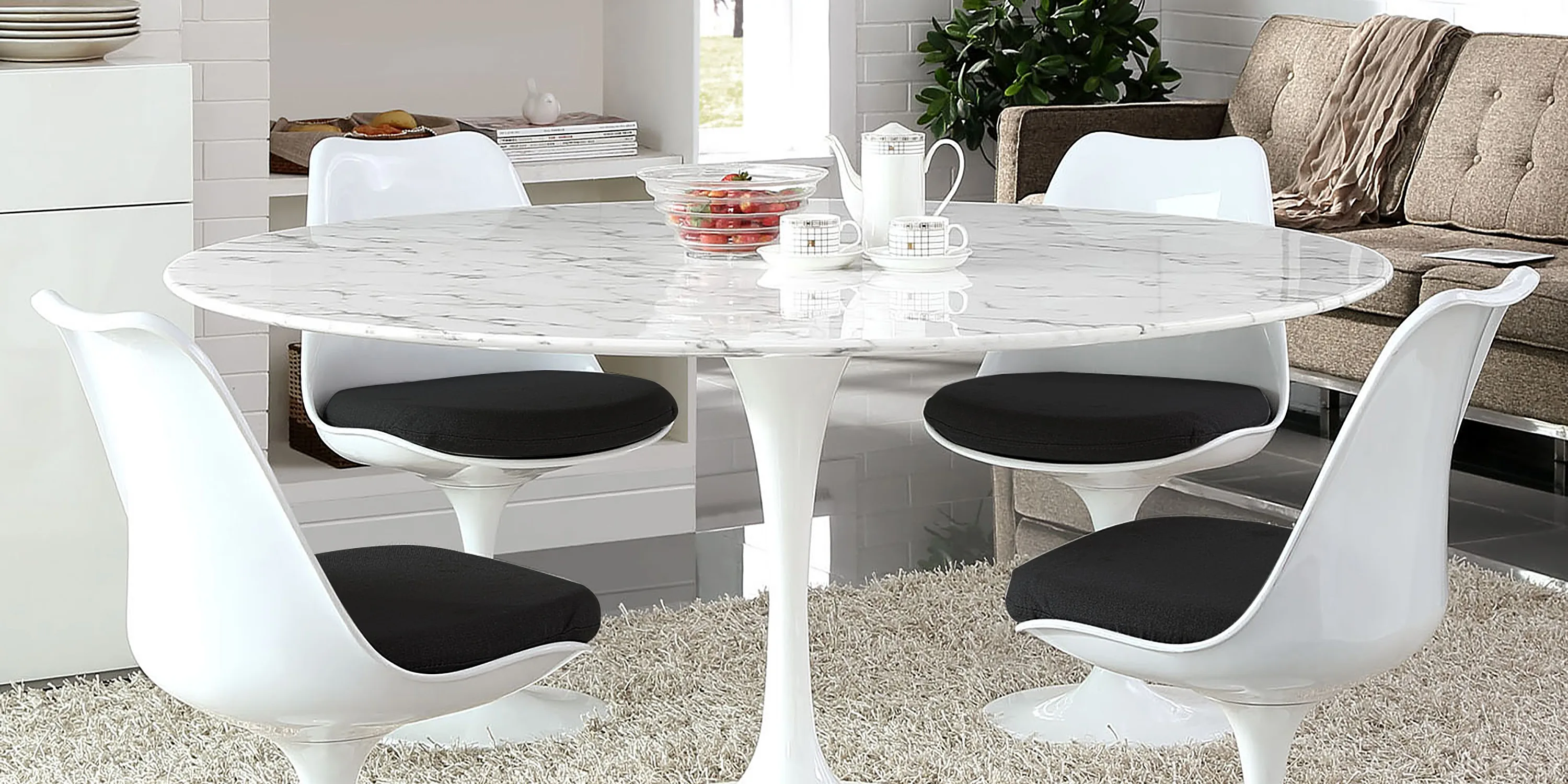 Coffee Table Tulip Oval Marble Dining Table Marble Carrara Round