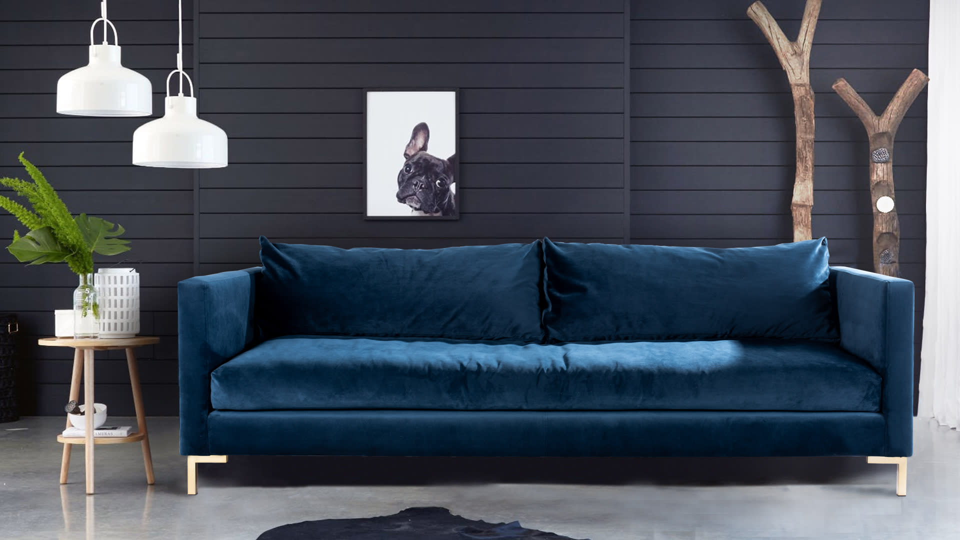 Navy Velvet Sofa Canada Baci Living Room   Blog.8.44107575 