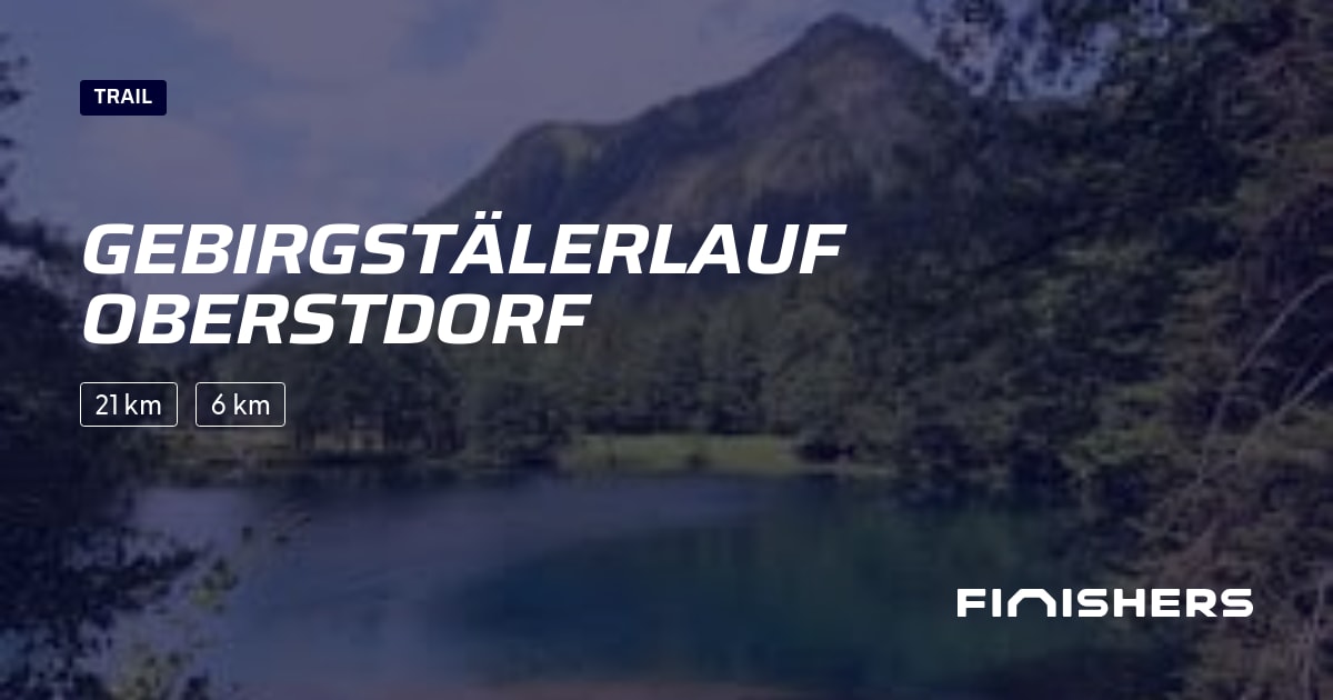 🏃 Gebirgstälerlauf Oberstdorf 2025 Informace o závodu a registrační