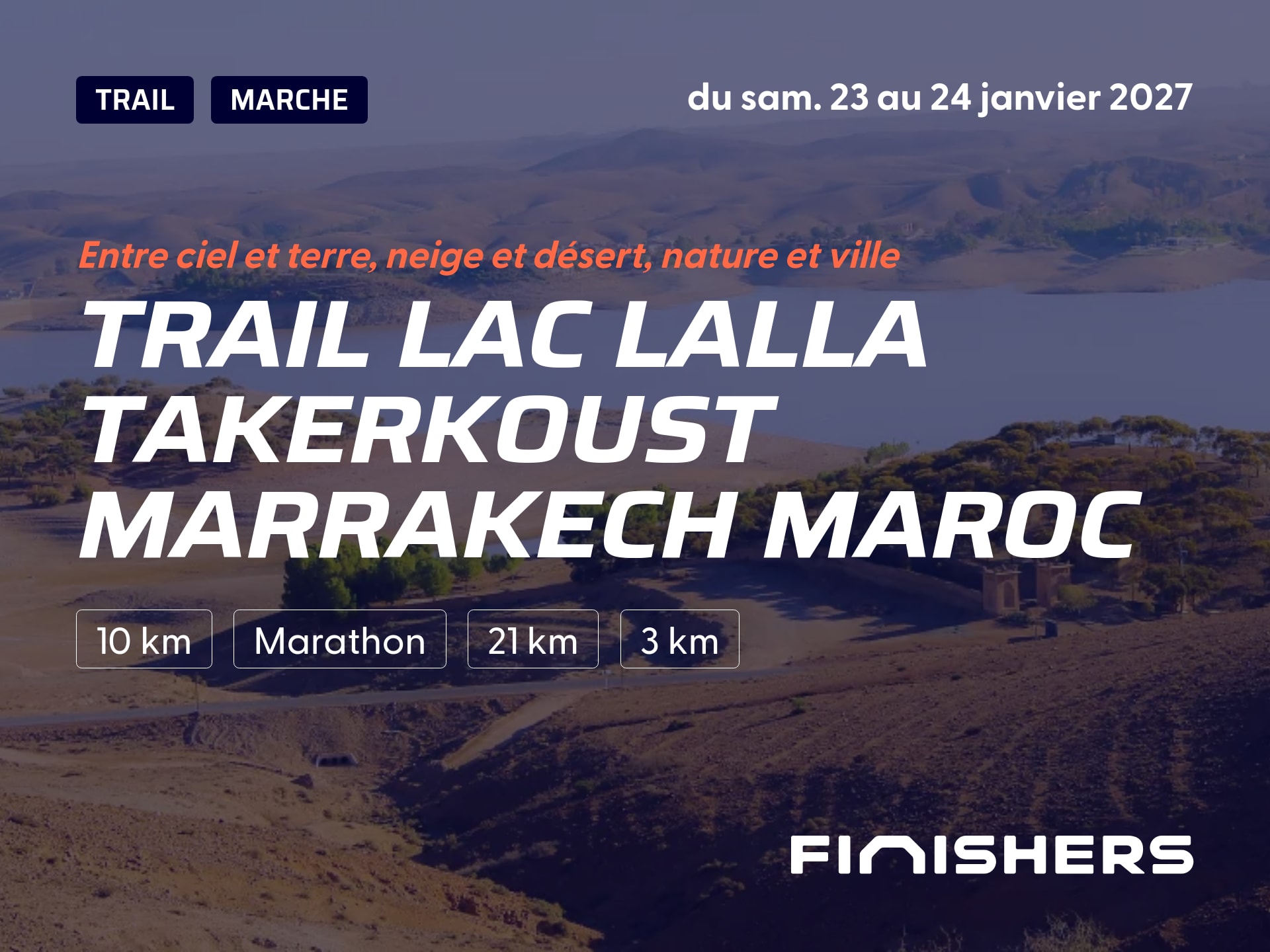 Trail Lac Lalla Takerkoust Marrakech Maroc — fotografie 3 pe 5