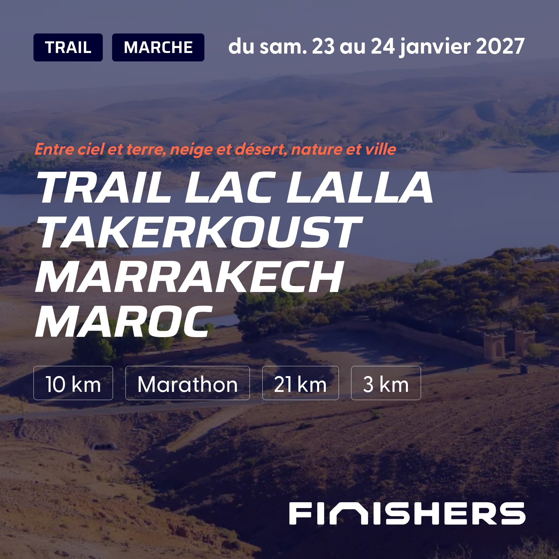 Trail Lac Lalla Takerkoust Marrakech Maroc — fotografie 2 pe 5